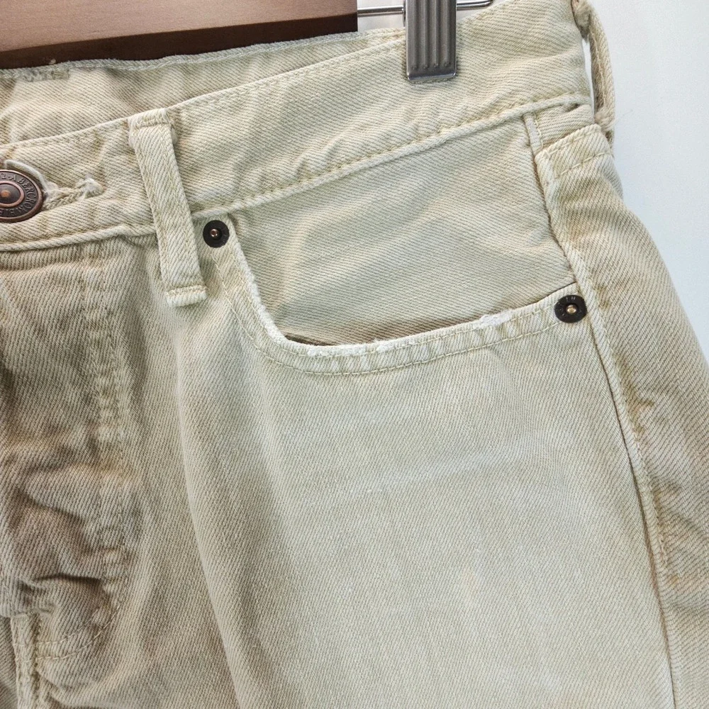 Y2K Abercrombie & Fitch‎ Jeans Mens 32x30 Tan Skinny Fit Streetwear Skate Denim